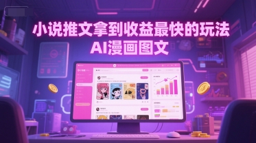 手把手教你做AI漫画图文进行小说推文，-AI创作学习-提示词应用-短视频玩法超体AI酒吧