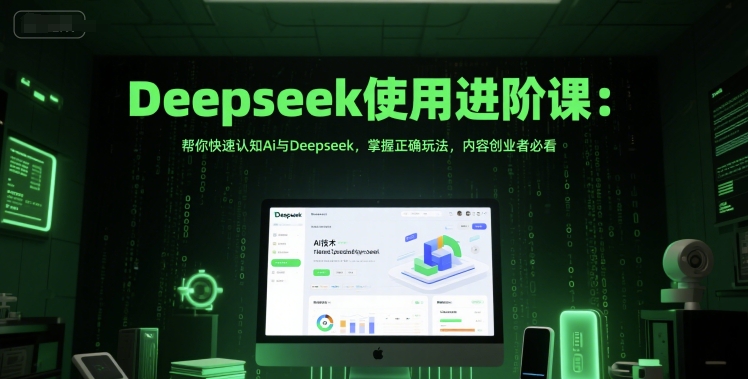 天诺：Deepseek使用进阶课：从安装部署到API调用，掌握AI核心操作全流程-AI创作学习-提示词应用-短视频玩法超体AI酒吧