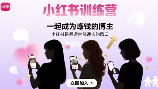 小红书训练营：一起成为賺钱的博主，小红书是最适合普通人的风口-AI创作学习-提示词应用-短视频玩法超体AI酒吧