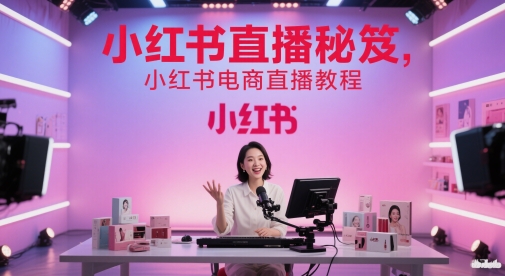 小红书电商：直播秘笈，从入门到进阶，打造爆单直播间，提升数据复盘能力-AI创作学习-提示词应用-短视频玩法超体AI酒吧