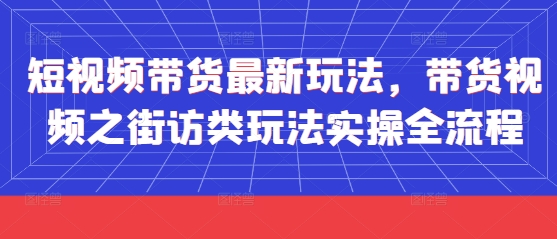 右豹：短视频带货最新玩法，带货视频之街访类玩法实操全流程-AI创作学习-提示词应用-短视频玩法超体AI酒吧