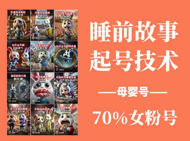 利用AI制作睡前故事动画，详细课程，涵盖AI文案、配音、视频剪辑-AI创作学习-提示词应用-短视频玩法超体AI酒吧