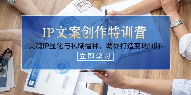 IP文案创作特训营，灵魂IP显化与私域播种，助你打造变现闭环（14节课）-AI创作学习-提示词应用-短视频玩法超体AI酒吧