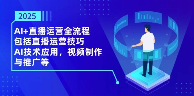 AI+直播运营全流程，包括直播运营技巧，AI技术应用，视频制作与推广等-AI创作学习-提示词应用-短视频玩法超体AI酒吧