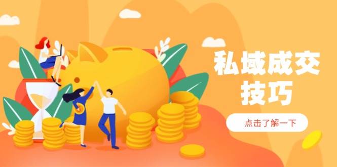 私域成交技巧，帮你从入门到精通，破解四大痛点，快速变现，轻松收钱-AI创作学习-提示词应用-短视频玩法超体AI酒吧