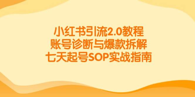 小红书引流2.0教程，系统讲解从账号搭建到爆款内容生产的全流程-AI创作学习-提示词应用-短视频玩法超体AI酒吧