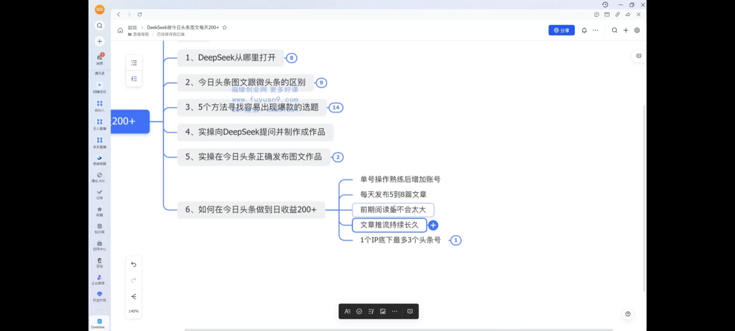 用Deepseek+今日头条日收入300+-AI创作学习-提示词应用-短视频玩法超体AI酒吧